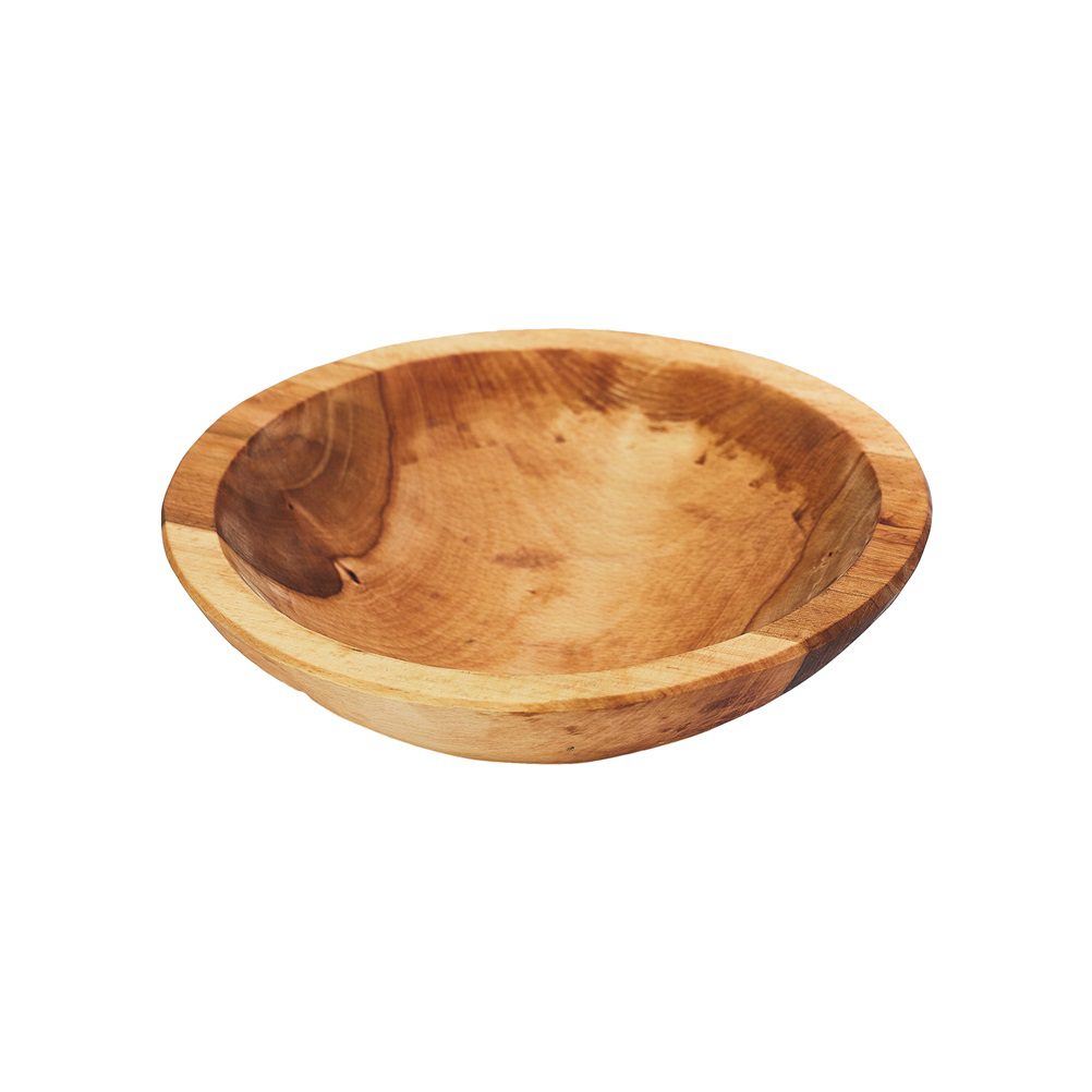 Μπωλ Σαλατιέρα Ξύλινη φ30xΥ8.5cm, Mασίφ Οξιά