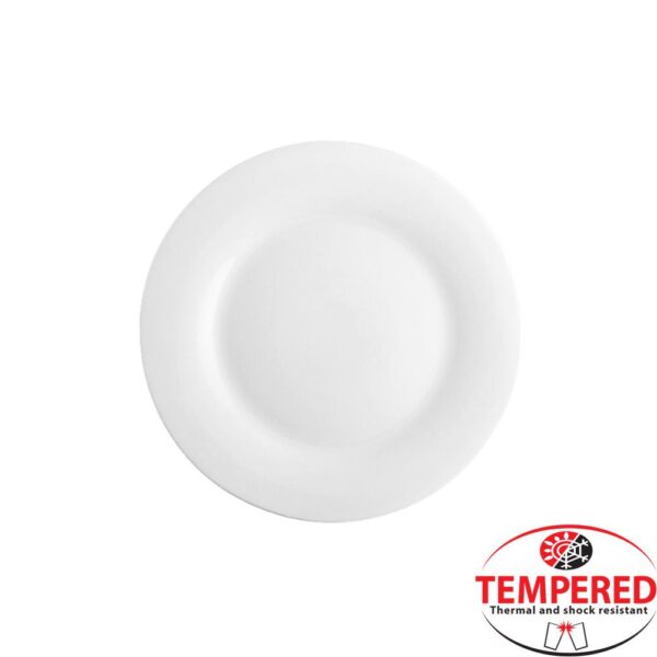 Πιάτο Οπαλίνης Ρηχό 20cm, Λευκό, Tempered