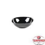 Σαλατιέρα/Μπωλ Οπαλίνης Ορθογώνια 21x21cm, Μαύρό, Tempered cyclades