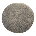 Πουφ Macrame με εσωτερικη γέμιση 70x70x45 Beige